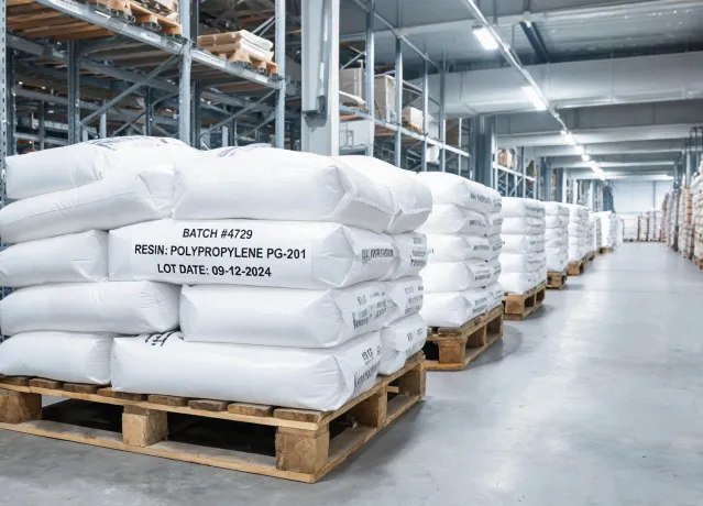Warehouse resin pallets