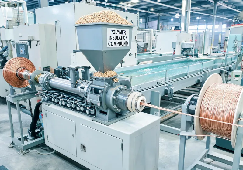 Wire cable extrusion