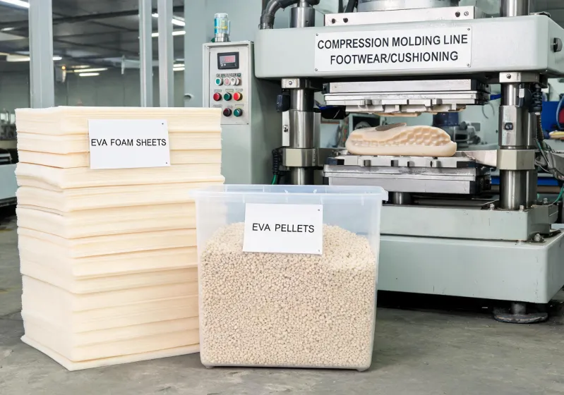 Foam material production